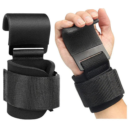 Weight Lifting Hook Grips With Wrist Wraps